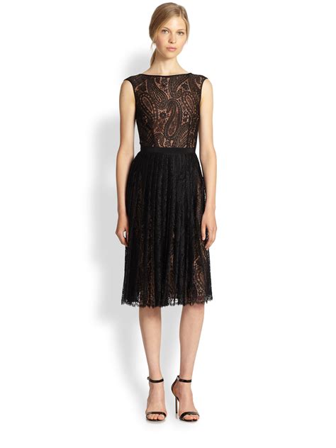 michael kors black lace cocktail dress|Michael Kors sleeveless dresses.